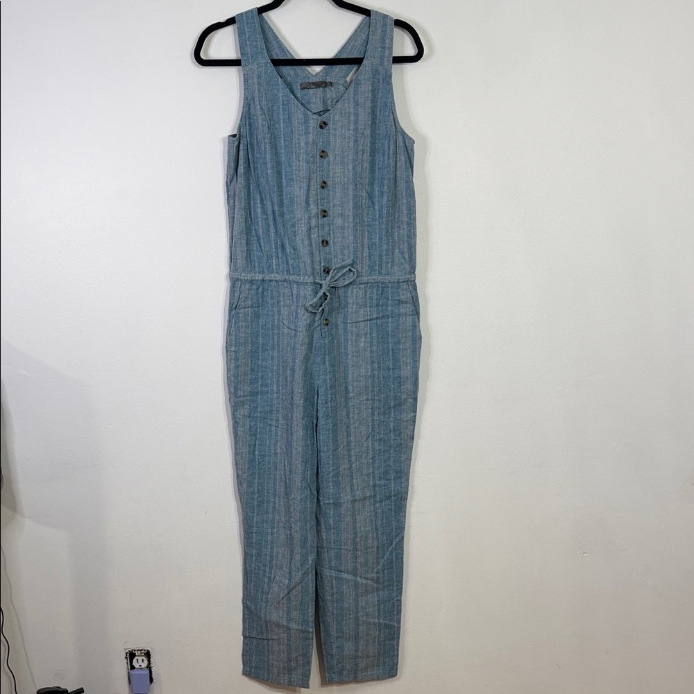 Prana Striped Oversized Jumpsuit